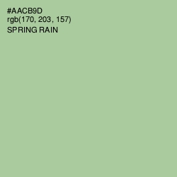 #AACB9D - Spring Rain Color Image
